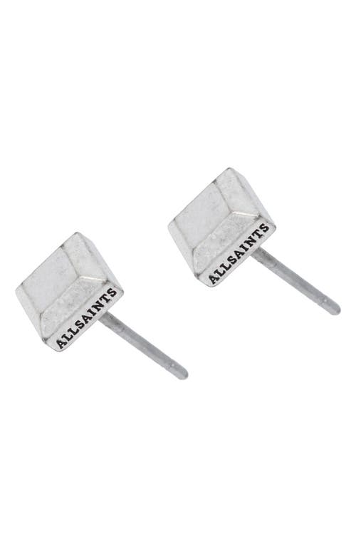 Allsaints Small Square Stud Earrings