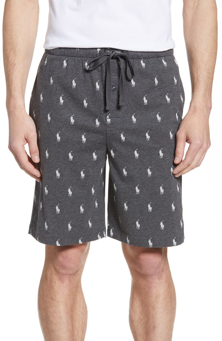 Polo Ralph Lauren Pony Print Lounge Shorts, Main, color,
