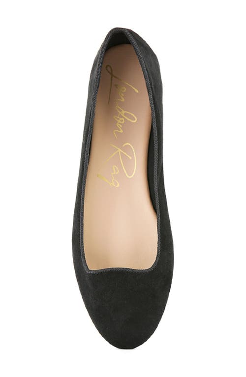 London Rag Eyeore Microfiber Casual Ballerinas In Black