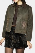 Disturbia Cropped Waxed Coat