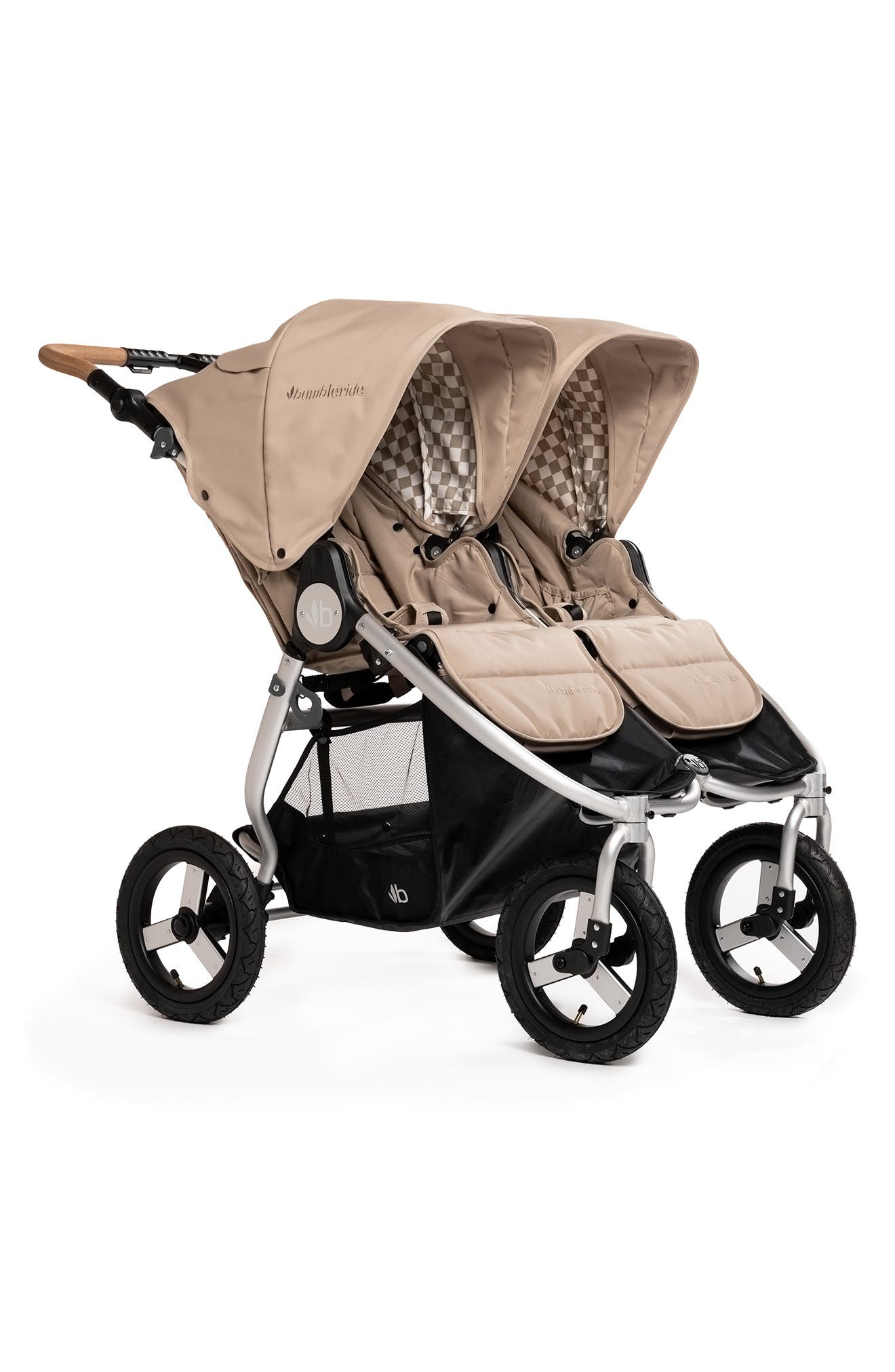 Bumbleride Indie Twin Double Stroller in Sand Beige 