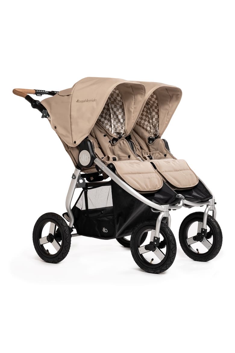 Indie Twin Double Stroller, Main, color, SAND BEIGE