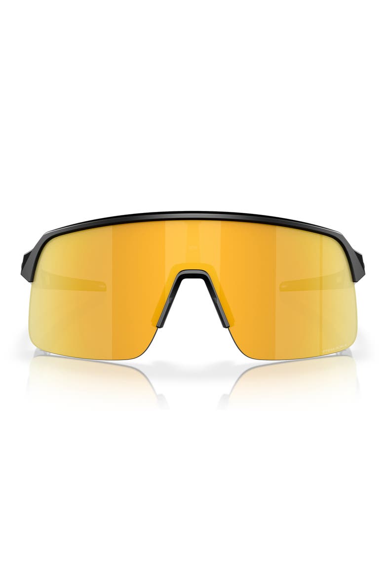 Sutro Lite 139mm Prizm™ Semirimless Wrap Shield Sunglasses, Main, color, LIGHT GOLD/ BLACK