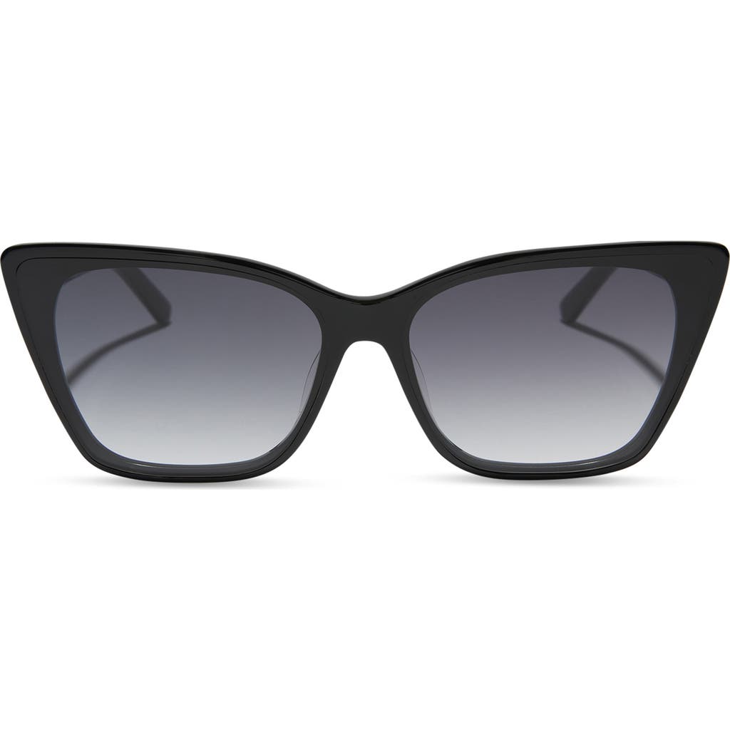 Diff Alina 61mm Cat Eye Sunglasses In Black