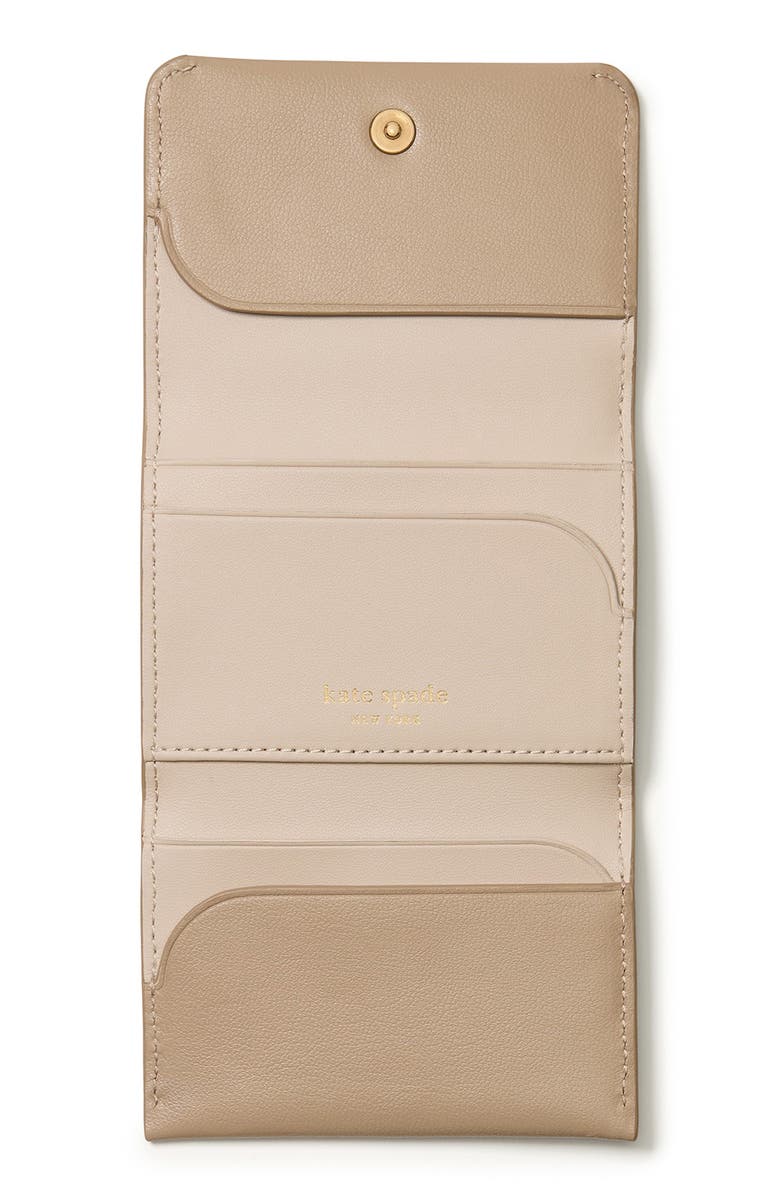 Kate Spade New York grace leather card case, Alternate, color, Timeless Taupe