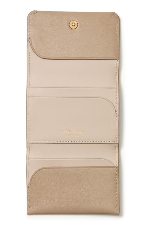 Kate Spade New York Grace Leather Card Case In Brown