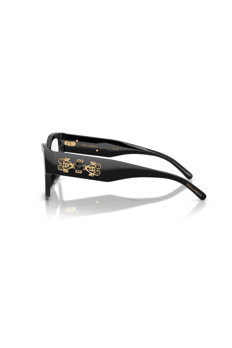 53mm Butterfly optical glasses, Alternate, color, Black