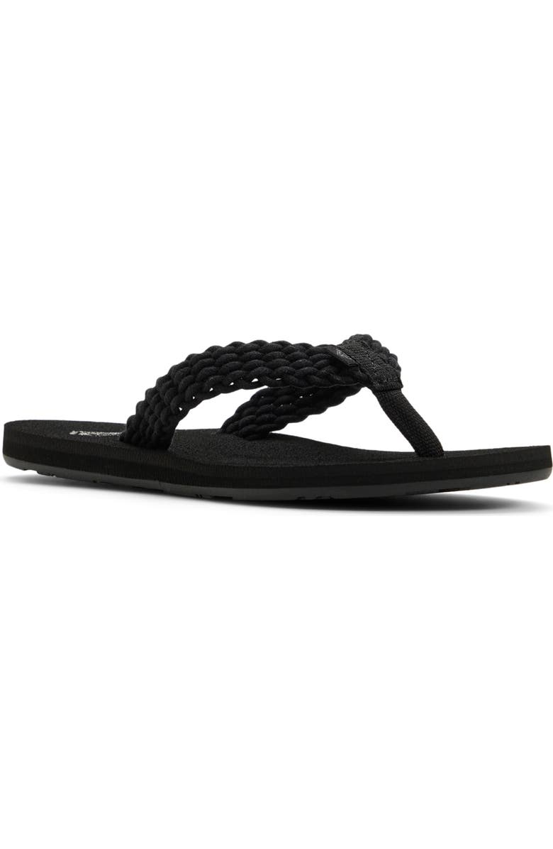Roxy Porto III Flip Flop, Main, color, Black