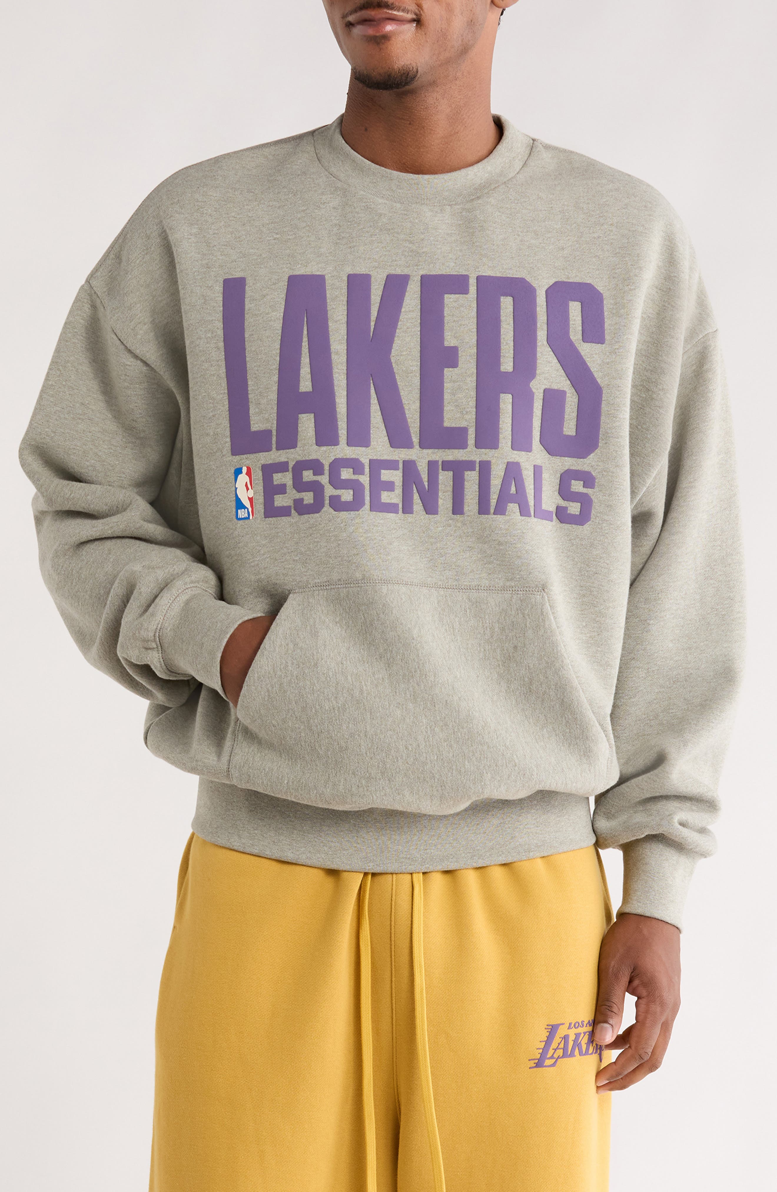 NBA/LAKERS LOWRYSFARMコラボ スウェット x NBA Lakers Sport Fit Crewneck Sweatshirt (Men) | Nordstrom