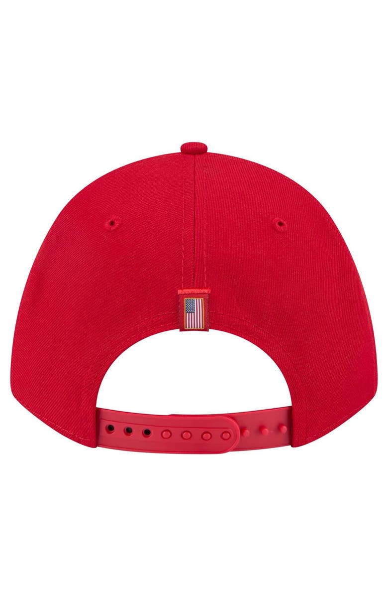 New Era Men's New Era Red St. Louis Cardinals American Flag 9FORTY M-Crown A-Frame Adjustable Hat, Alternate, color, Red