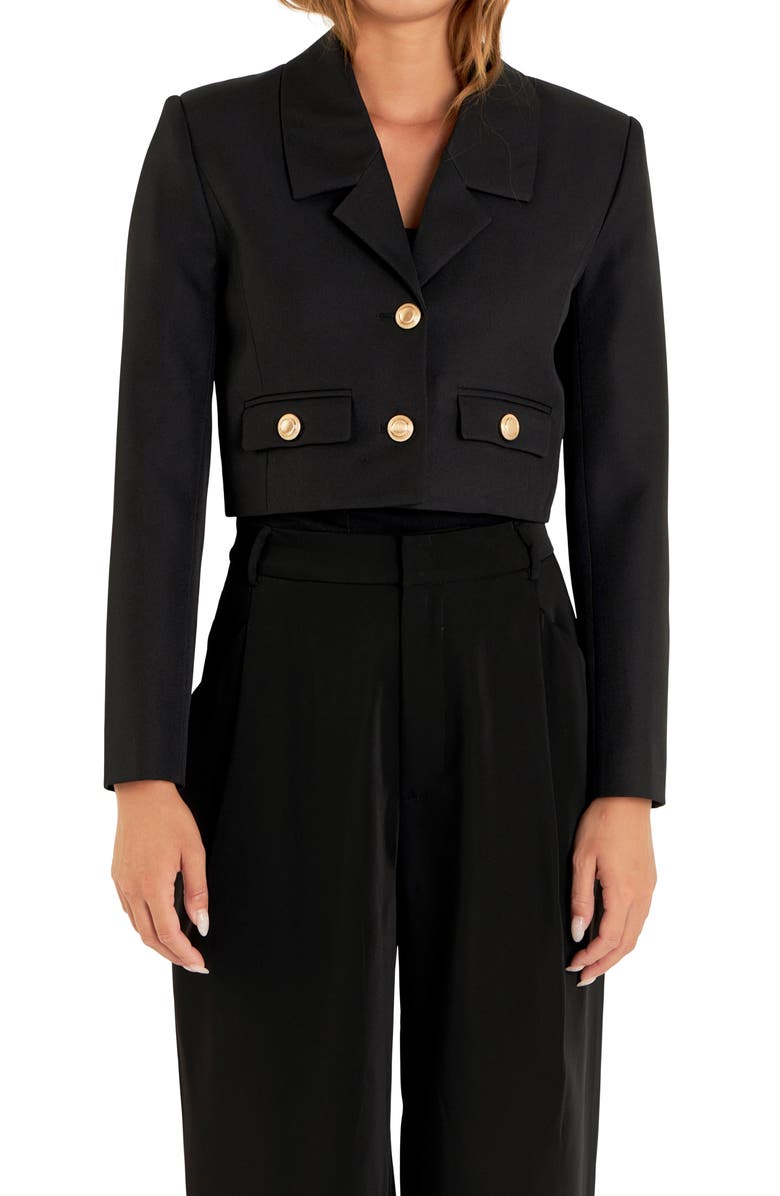 Endless Rose Classic Crop Jacket, Alternate, color,