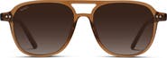 WMP Eyewear Hayden - 53mm Double Bridge Aviator Polarized Sunglasses