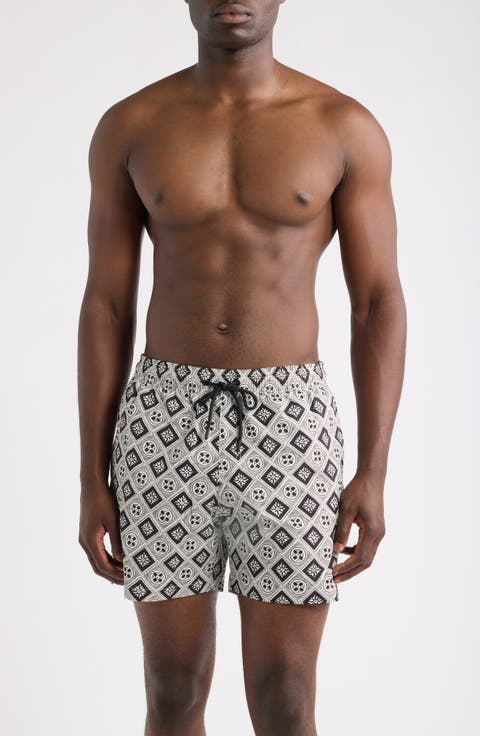 Brockwell Seersucker Swim Trunks