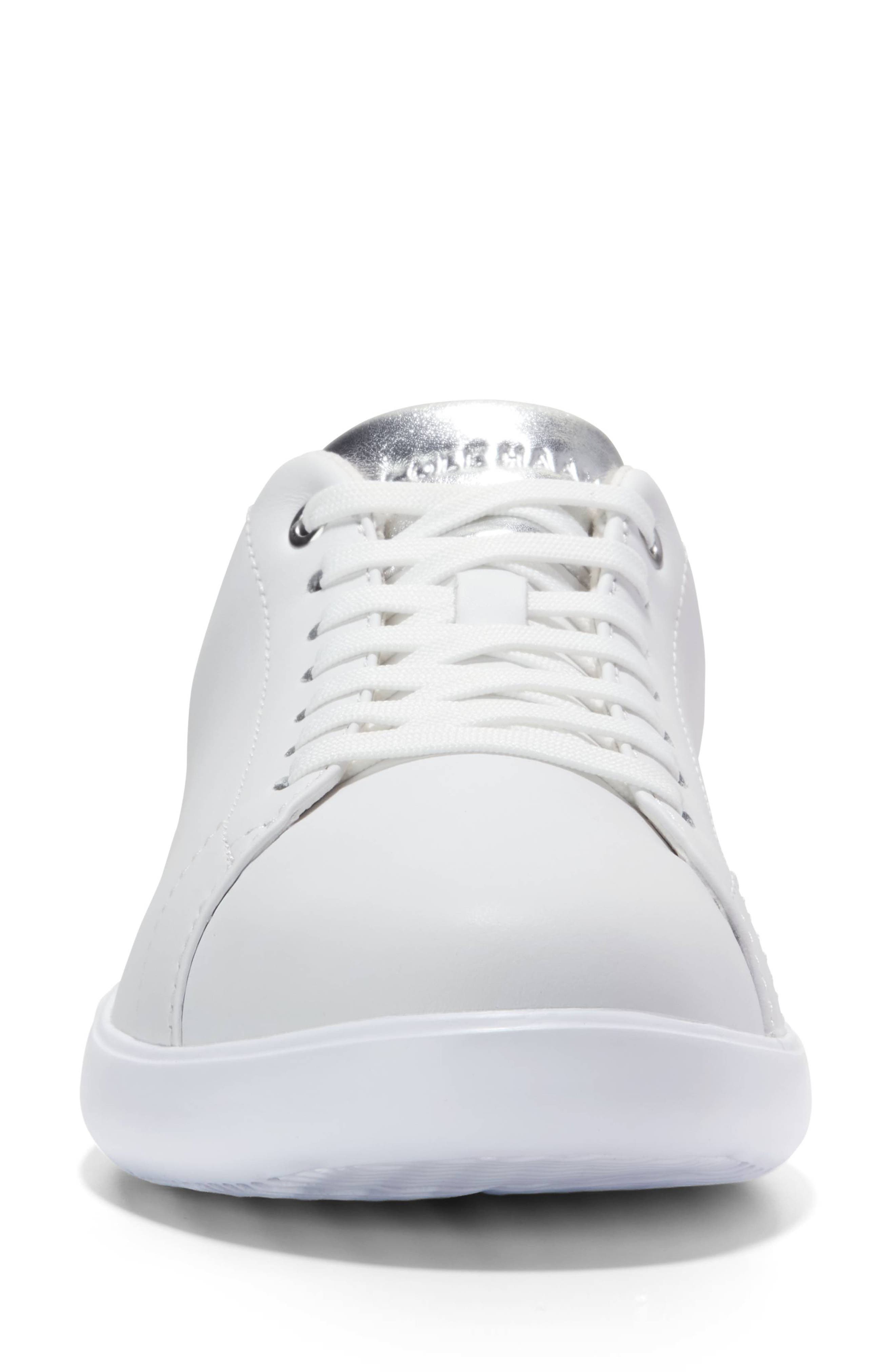Cole Haan Grand Crosscourt Sneaker, Alternate, color, White/ Silver Metallic