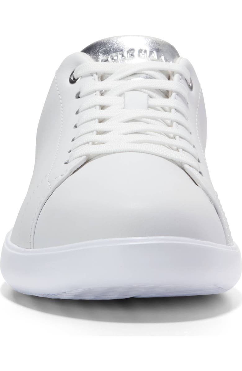 Cole Haan Grand Crosscourt Sneaker, Alternate, color, White/ Silver Metallic