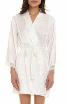 Flora By Flora Nikrooz Eloisa Floral Satin Wrap