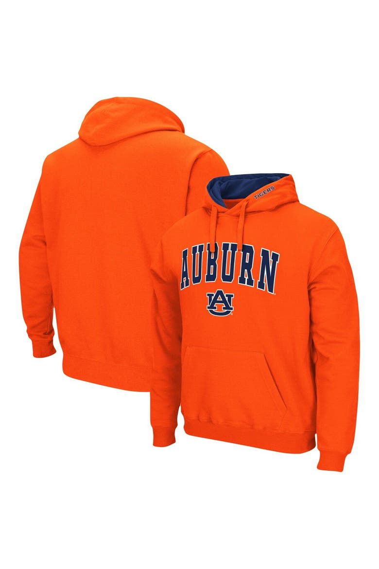 Men's Colosseum Orange Auburn Tigers Arch & Logo 3.0 Pullover Hoodie, Main, color, Orange