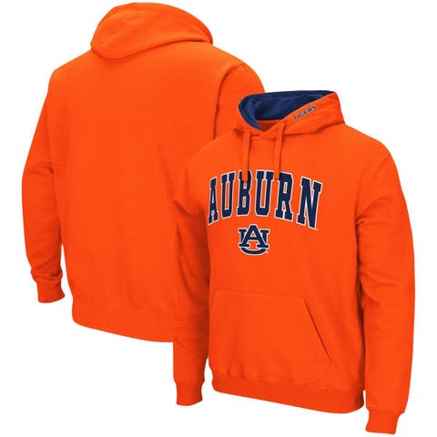 Men's Colosseum Orange Auburn Tigers Arch & Logo 3.0 Pullover Hoodie