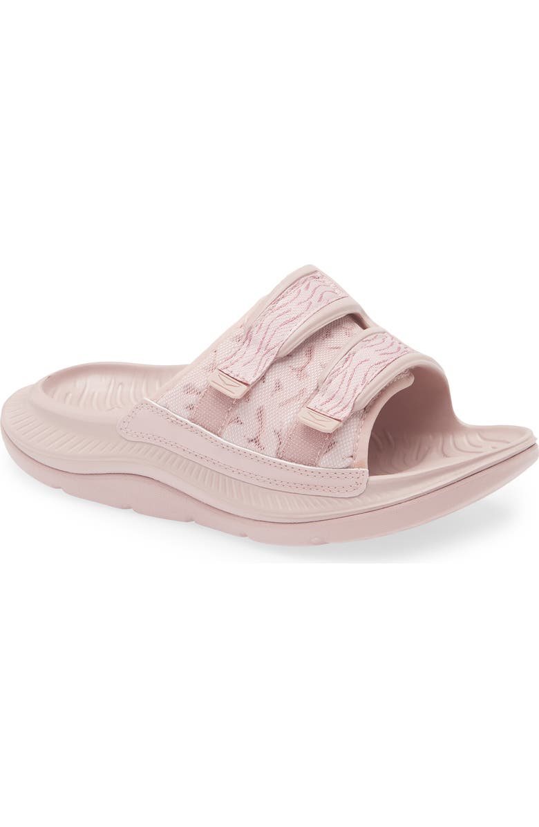 HOKA Gender Inclusive Ora Luxe Slide Sandal, Main, color, Pale Mauve / Wistful Mauve
