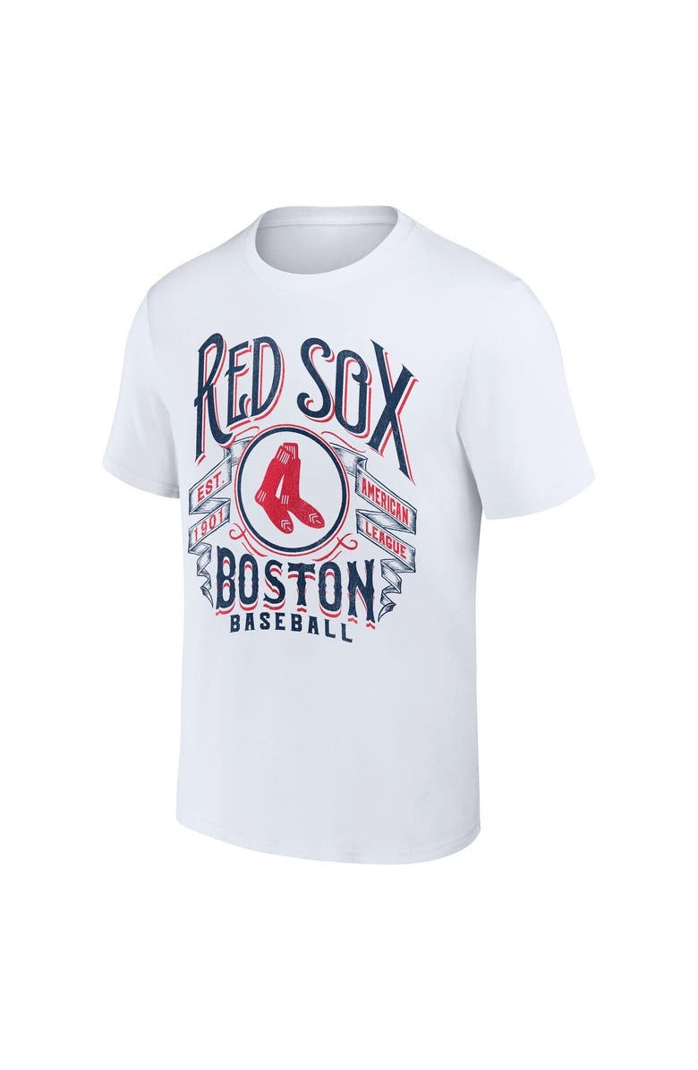 Darius Rucker Collection by Fanatics Men's Darius Rucker Collection by Fanatics White Boston Red Sox Distressed Rock T-Shirt, Alternate, color, 