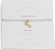 Estella Bartlett Sienna Martini Glass Beaded Stretch Bracelet
