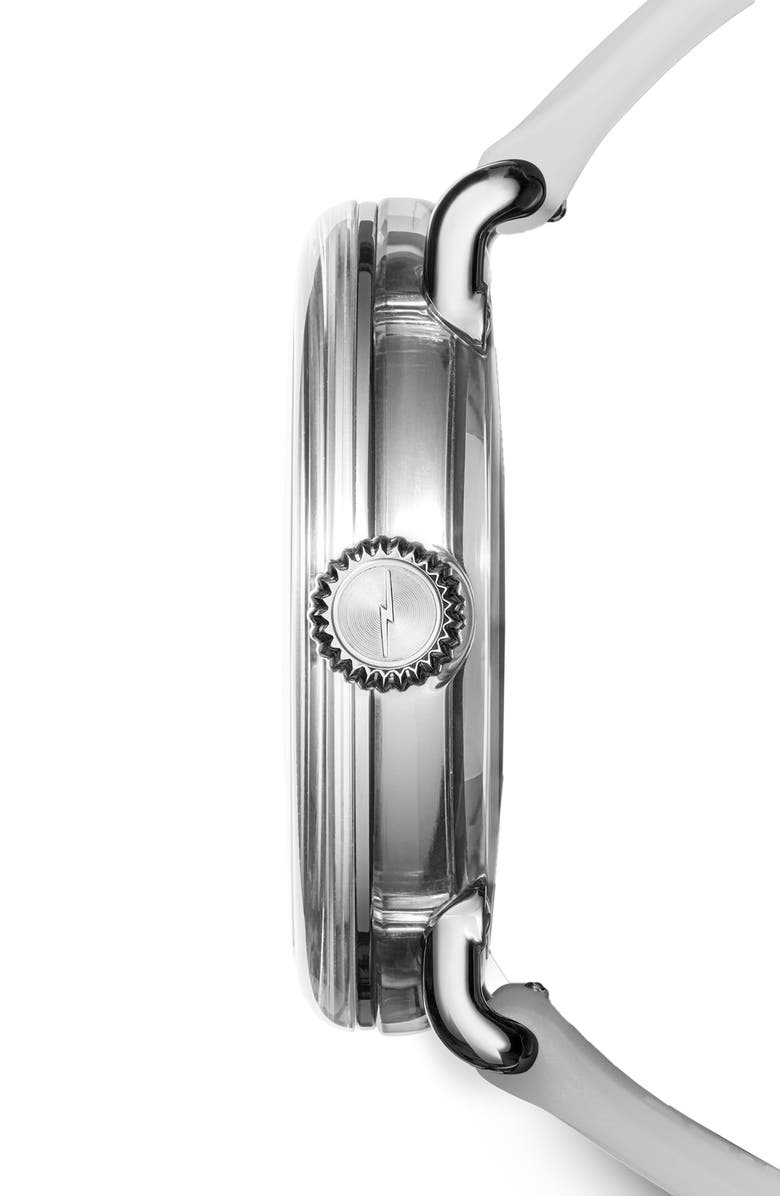 Shinola Detrola The Middle Child Silicone Strap Watch, 43mm, Alternate, color,