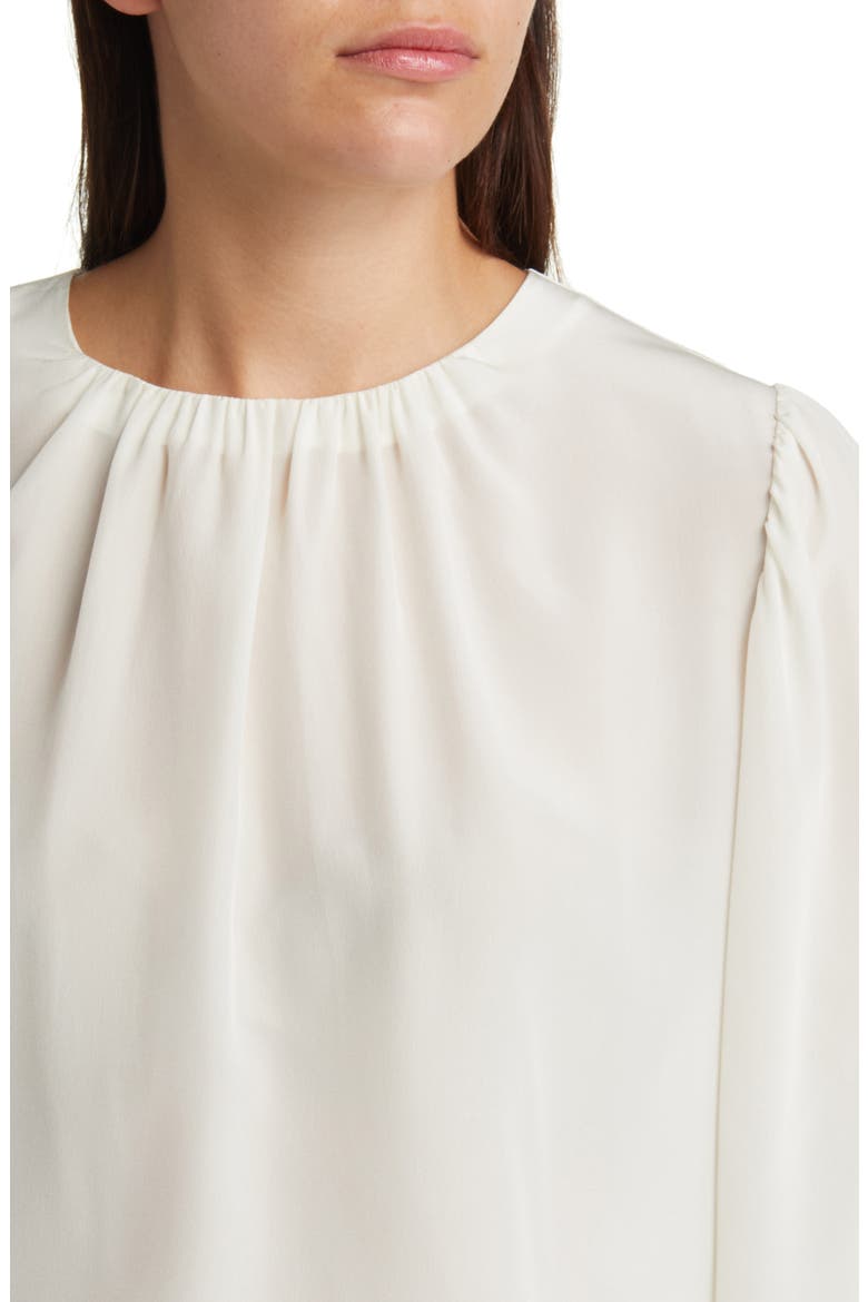 Bagana Silk Blouse, Alternate, color, SOFT CREAM