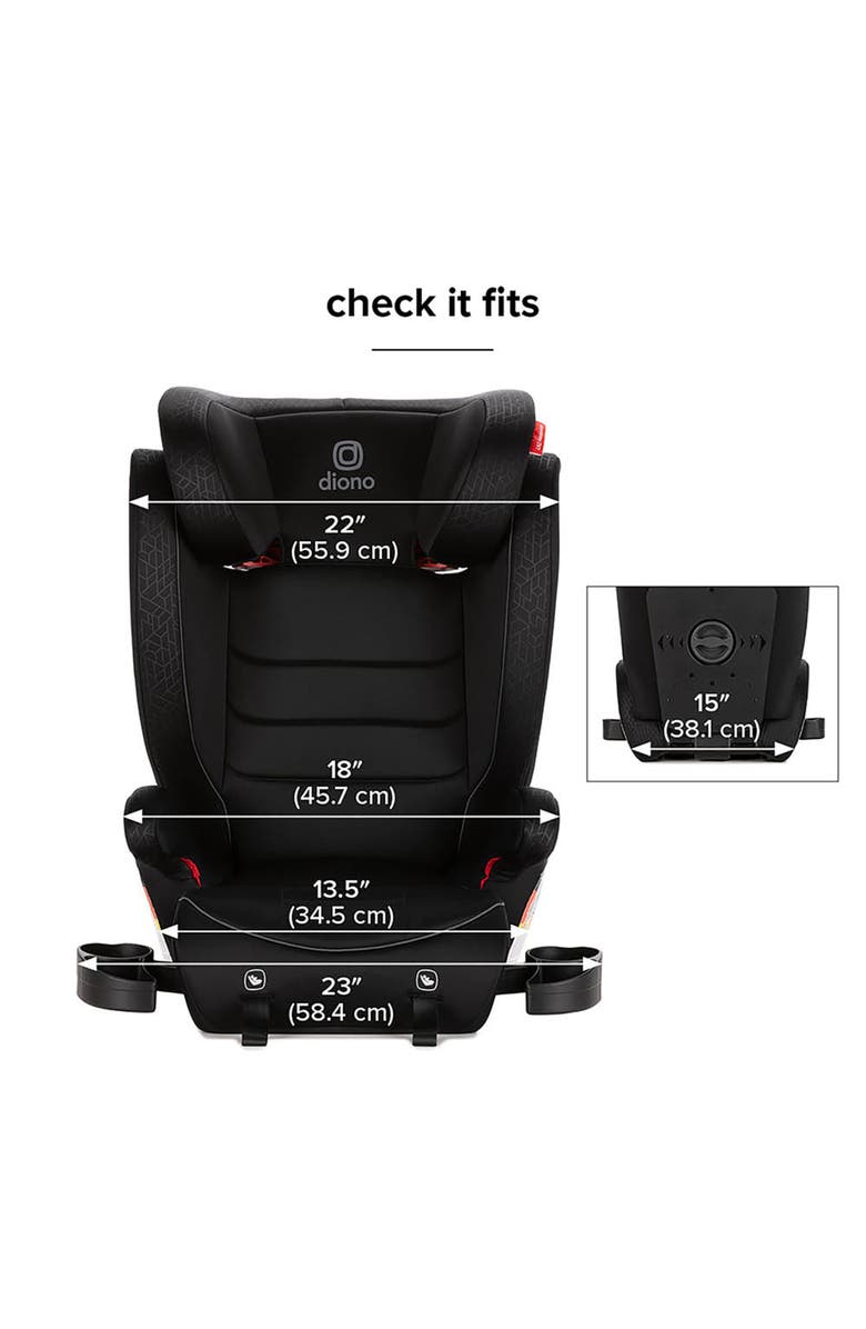 Diono Monterey<sup>®</sup> 2XT Latch Portable Expandable Booster Car Seat, Alternate, color, 
