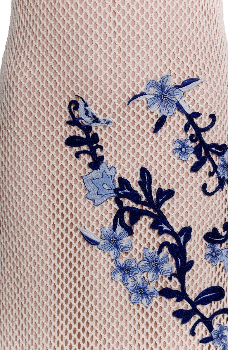 Adelaida Tales Appliqué Cover-Up Midi Dress