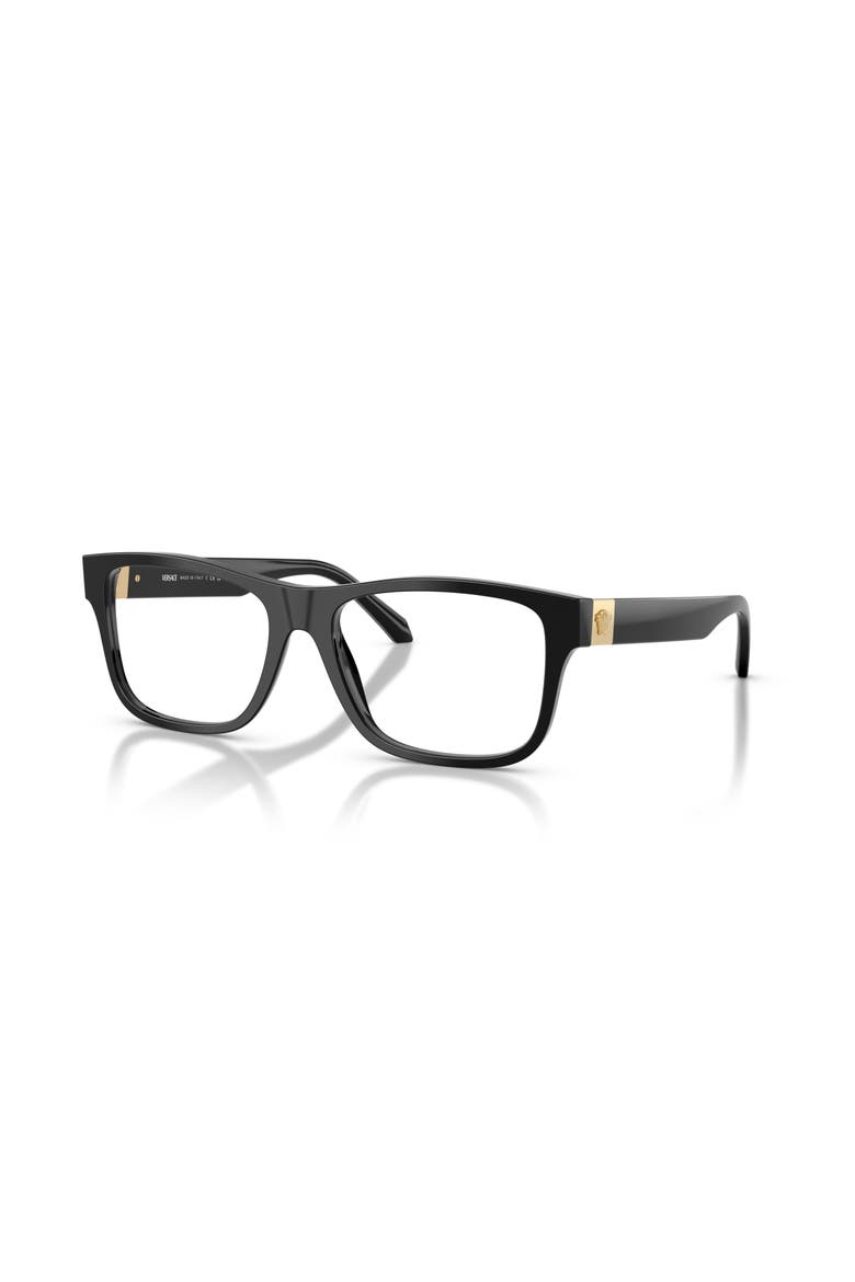 54mm Square optical glasses, Main, color, Black