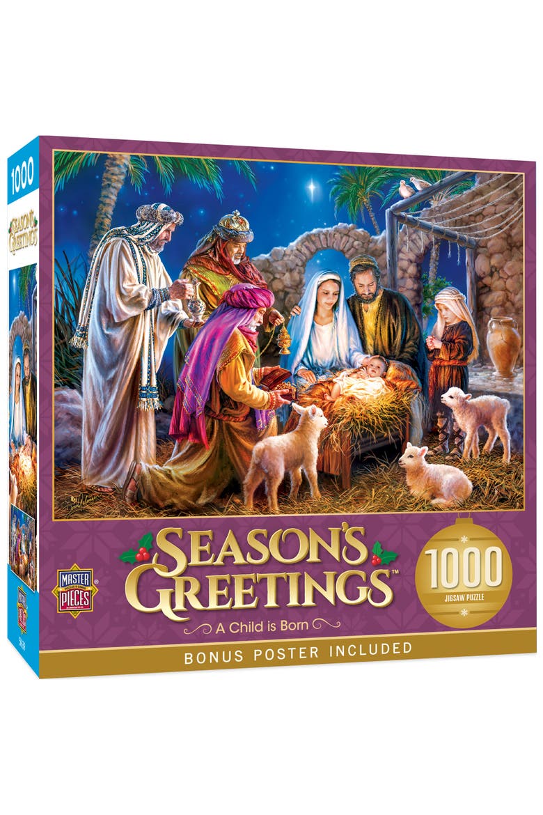 A Child is Born 1000 Piece Jigsaw Puzzle, Main, color, Multicolor