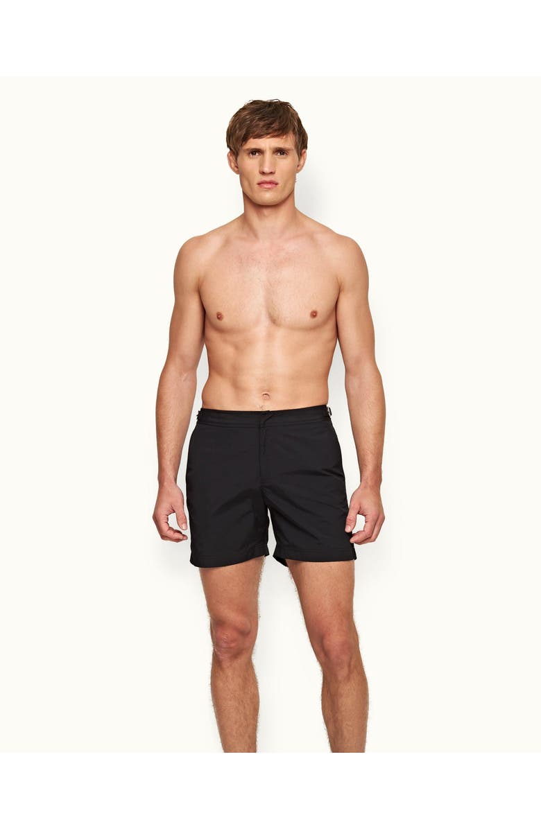 Orlebar Brown Bulldog Mid-Length Swim Shorts, Main, color, Black