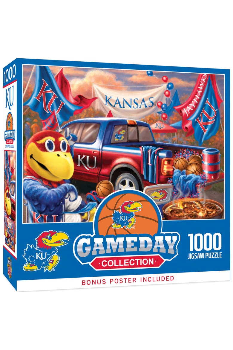 Kansas Jayhawks Gameday 1000pc Puzzle, Main, color, Multicolor