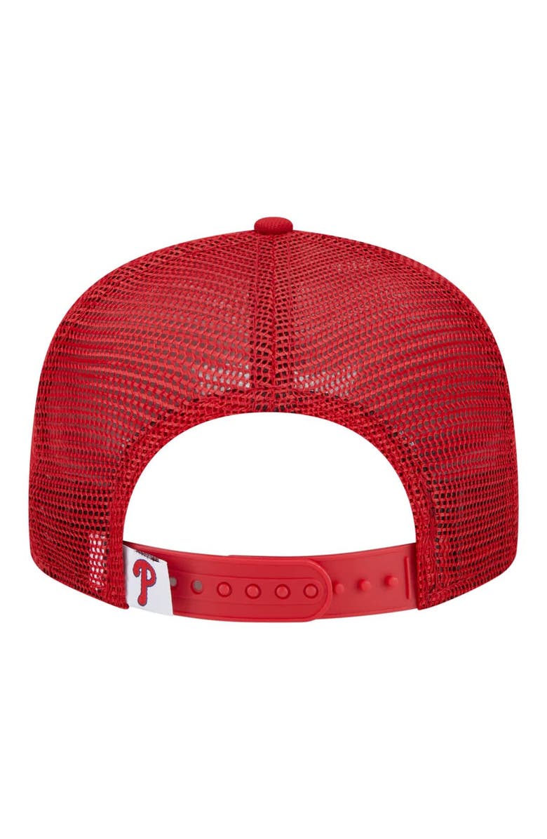 New Era Youth New Era  Red Philadelphia Phillies 9FIFTY Trucker Snapback Hat, Alternate, color, Red