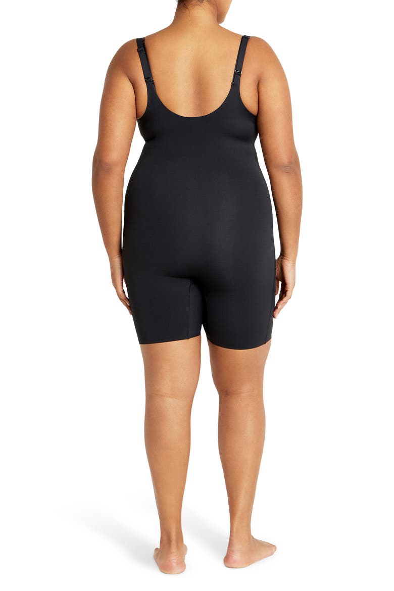Power Mid Thigh Bodysuit, Alternate, color, BLACK