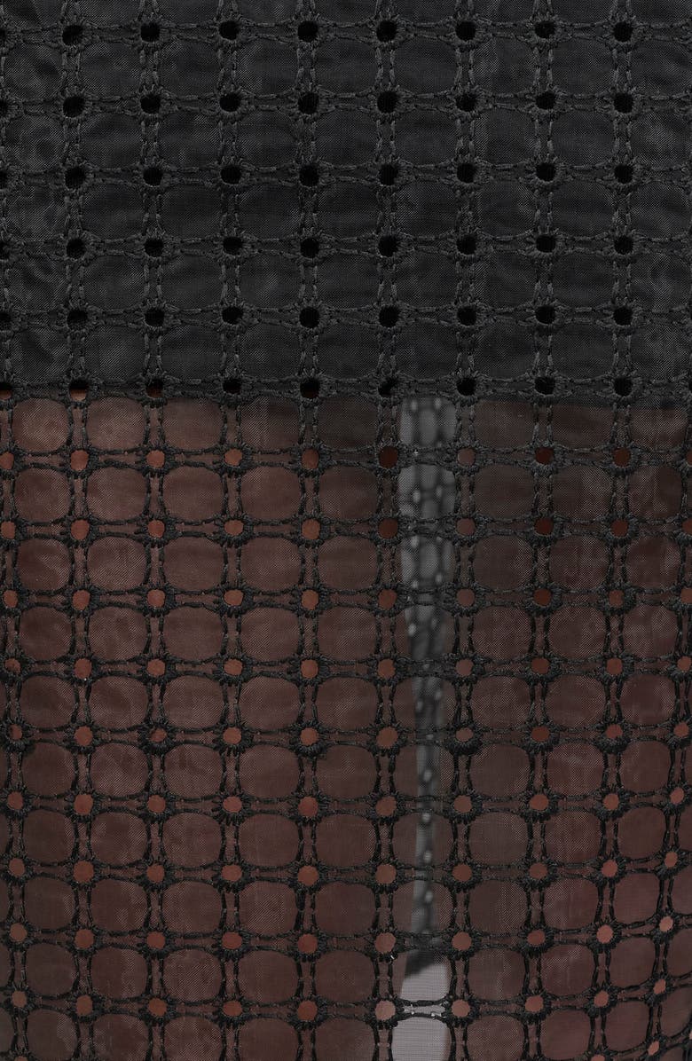 DKNY Eyelet Organza Dress, Alternate, color, 