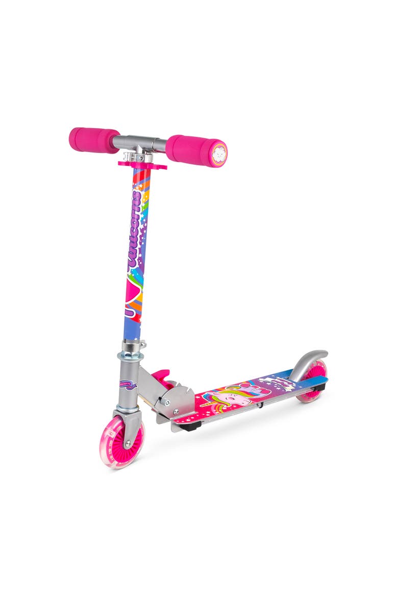 Flashing Scooter Unicorn Sparkles Lightup Wheels, Main, color, Multicolored