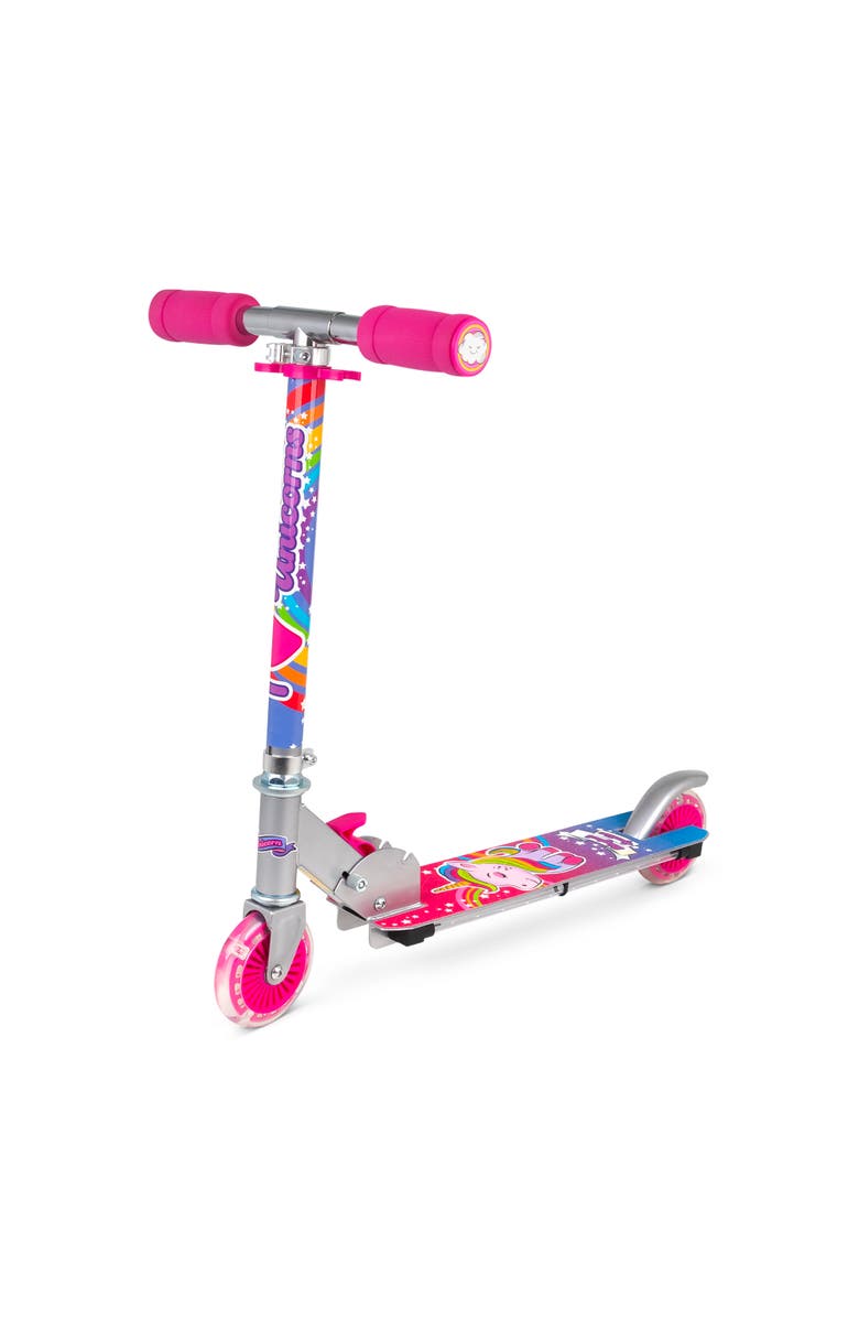 Ozbozz Flashing Scooter Unicorn Sparkles Lightup Wheels, Main, color, Multicolored