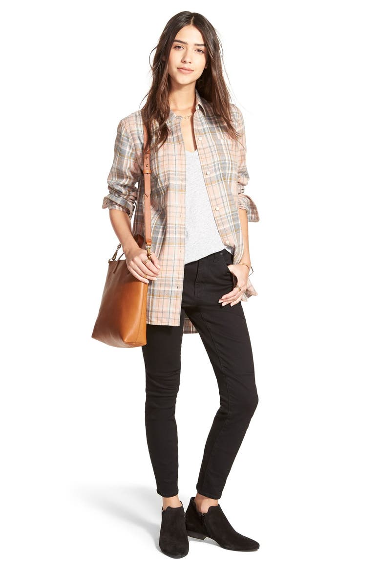 High Riser Skinny Skinny Jeans, Alternate, color, BLACK FROST