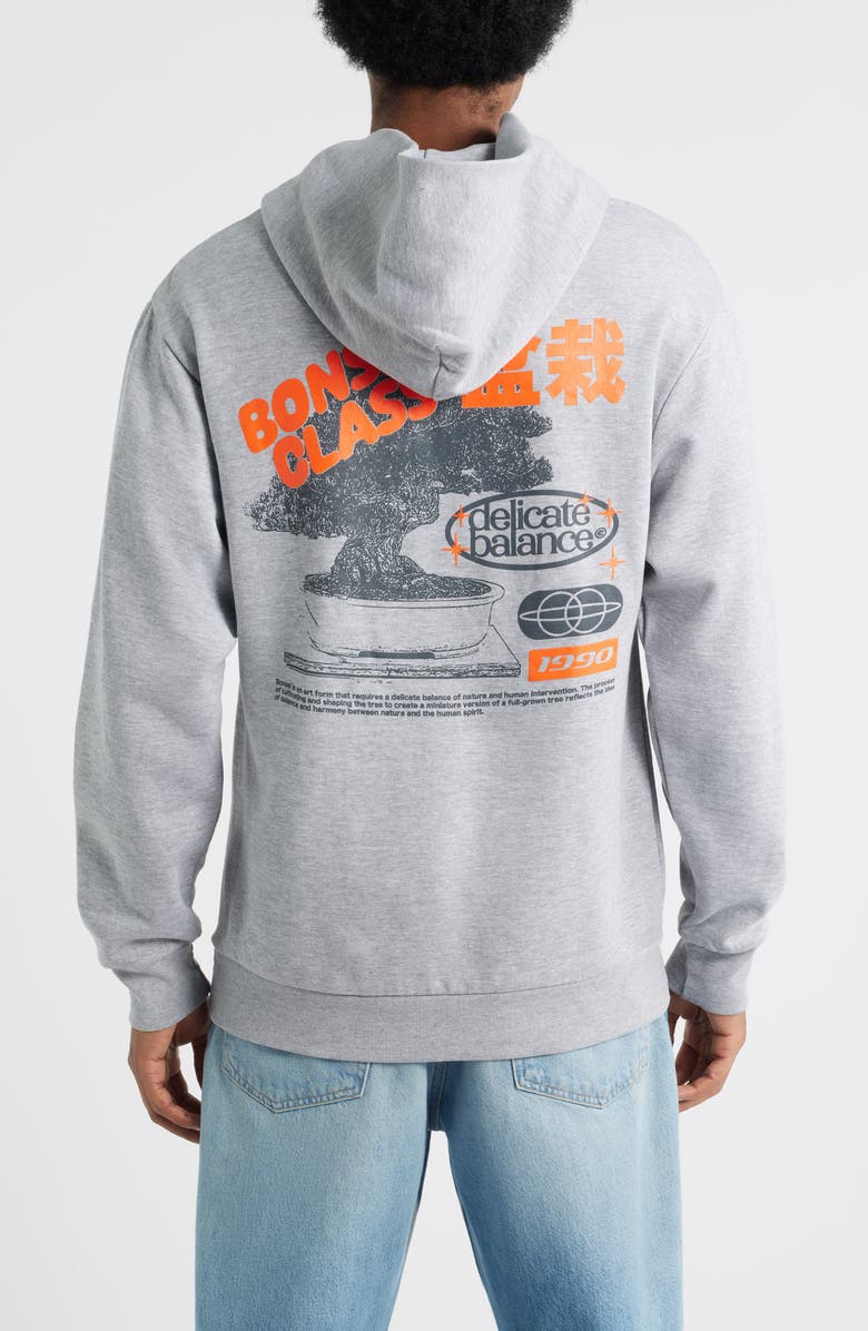 The Forecast Agency Bonsai Graphic Hoodie, Alternate, color, Heather Grey