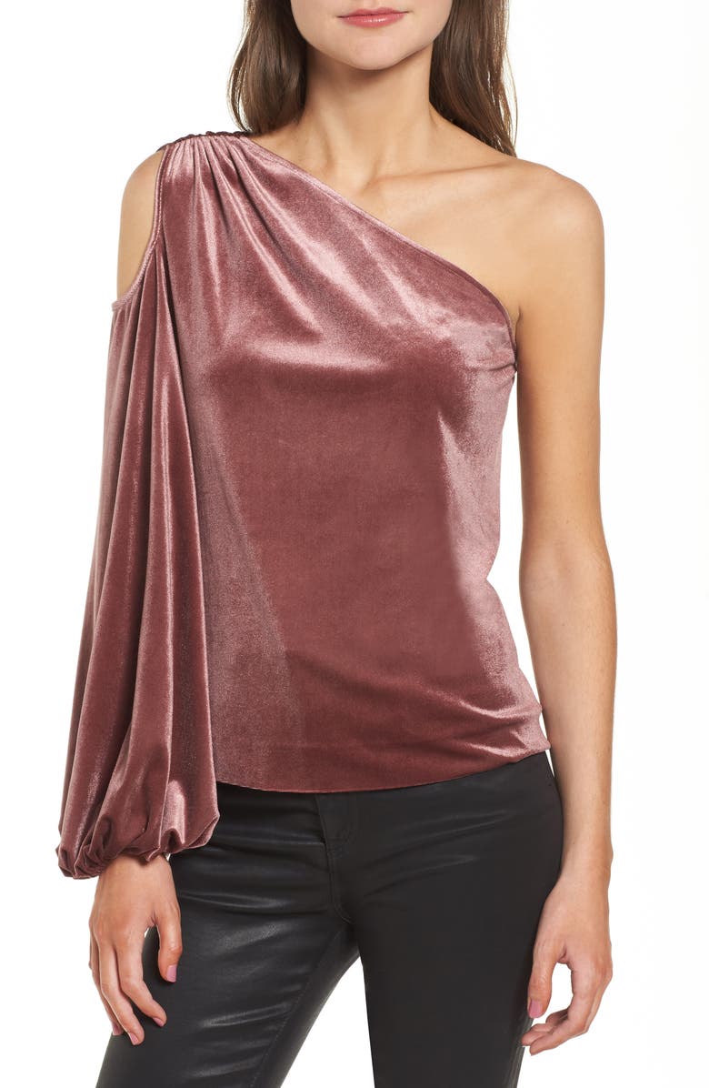 Rebecca Minkoff Minka One Shoulder Top, Main, color,