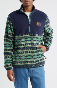DARK SEAS Walter Fleece Quarter Zip Pullover