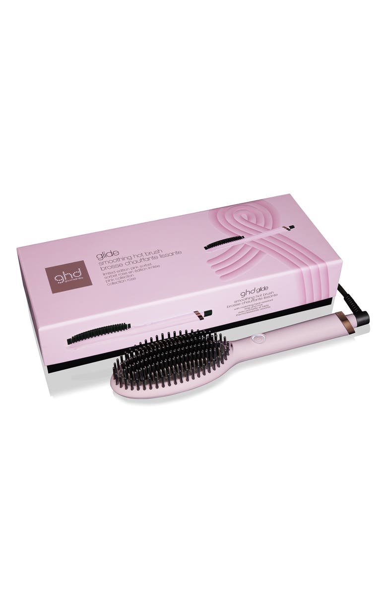 ghd Glide Smoothing Hot Brush in Pink Sorbet, Main, color, Pink