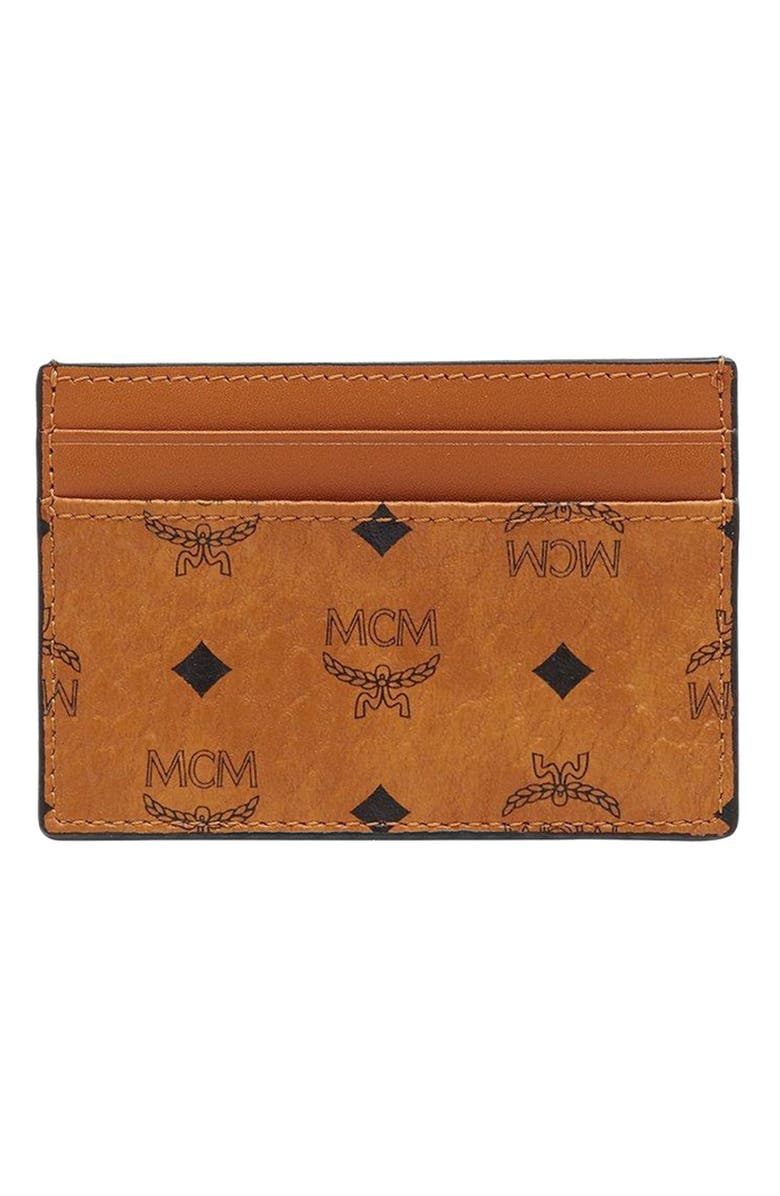 MCM Card Case in Visetos Original, Main, color, 