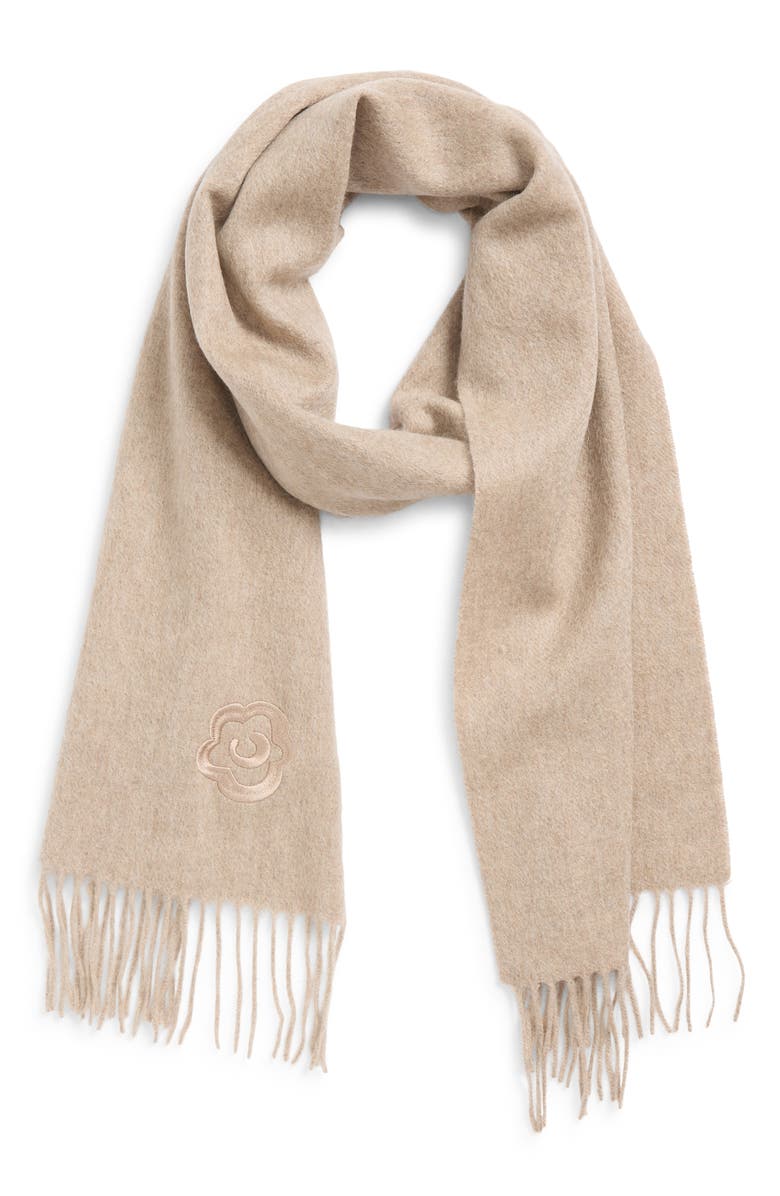 Lost Pattern Lost in Warmth Cashmere Scarf, Main, color, Light Brown