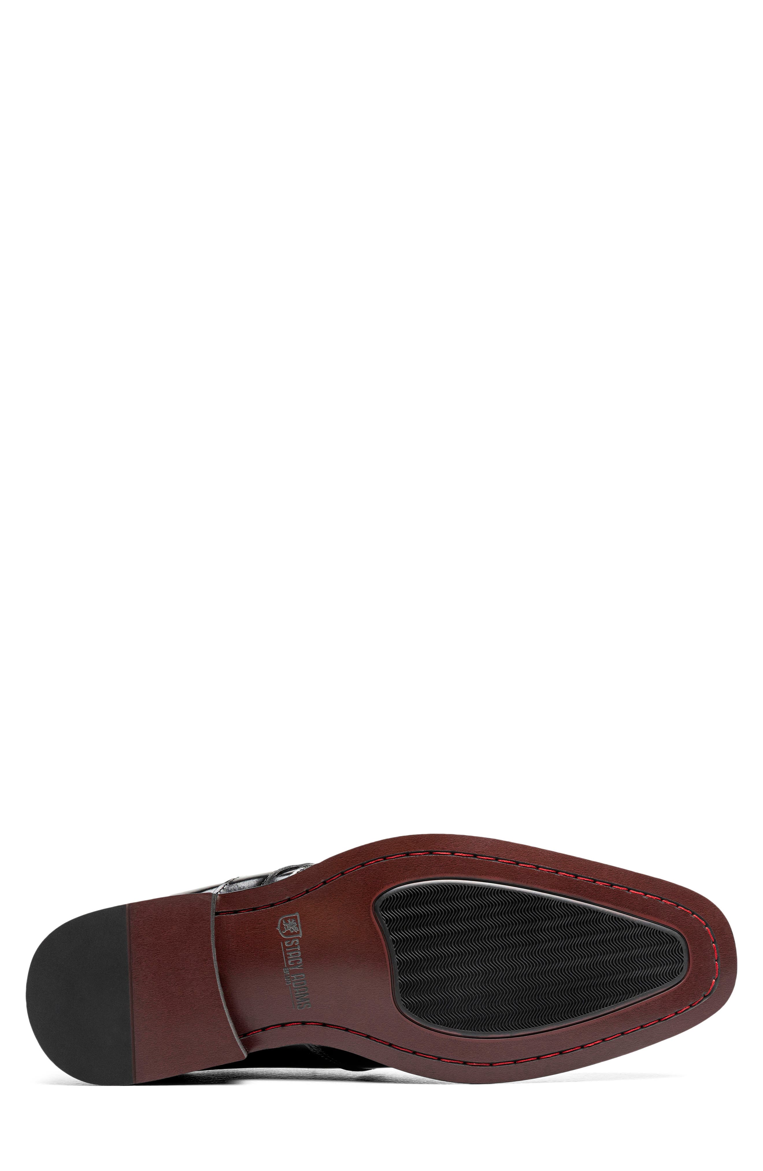 Alistair Leather Plain Toe Slip-On, Alternate, color, BLACK
