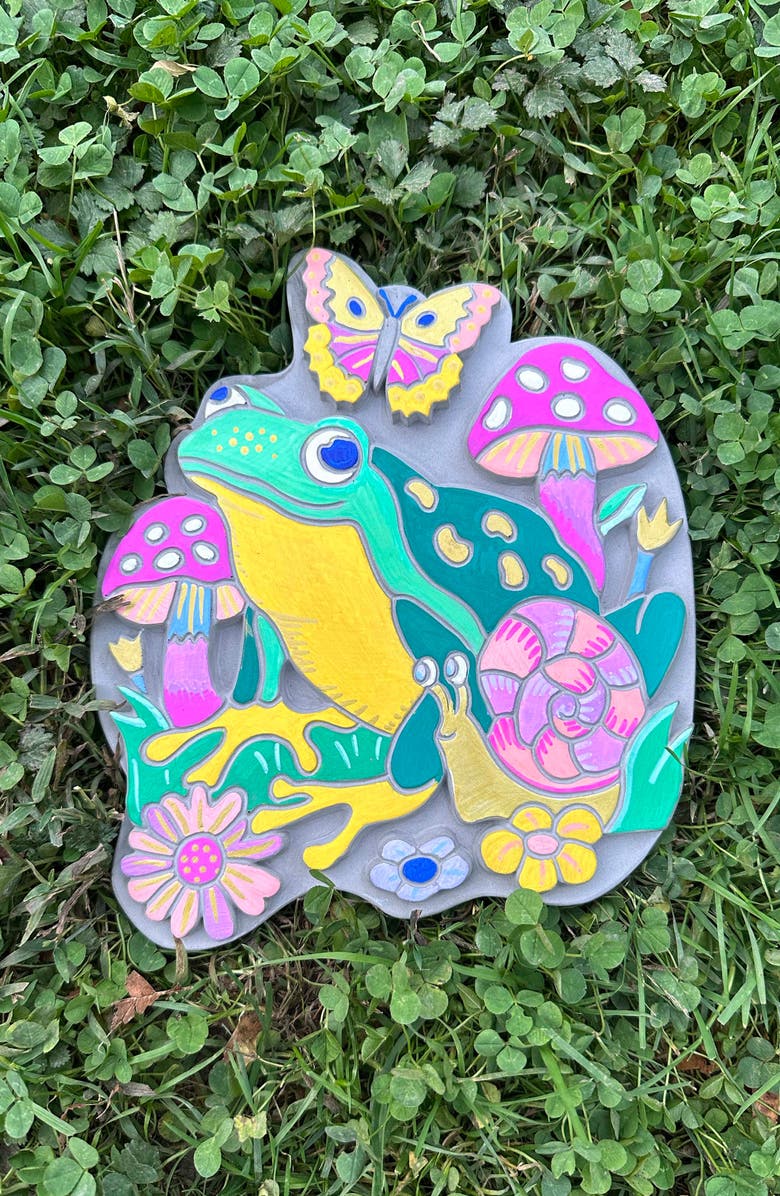 BRIGHT STRIPES Marker by Number Garden Stone Activity Set, Alternate, color, Multi