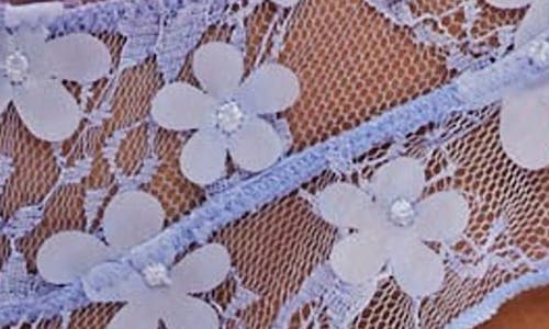 Free People Save The Date Low Rise Ruffle Thog In Blue