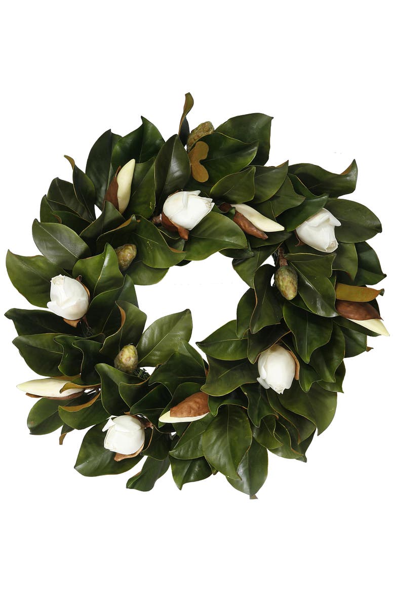 Wreath Magnolia Bud, Main, color, WHITE
