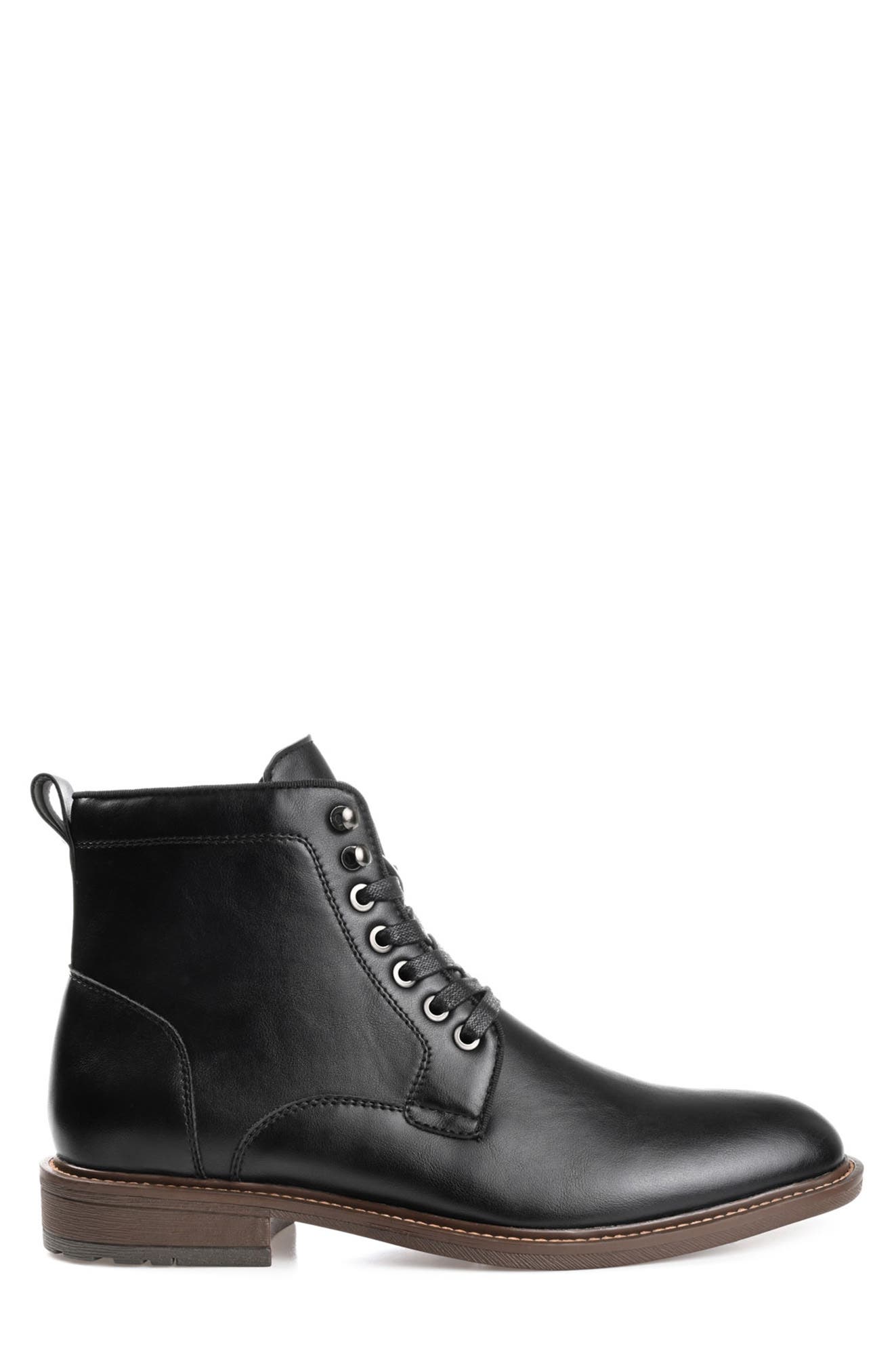 VANCE CO Langford Vegan Leather Ankle Boot, Alternate, color, Black